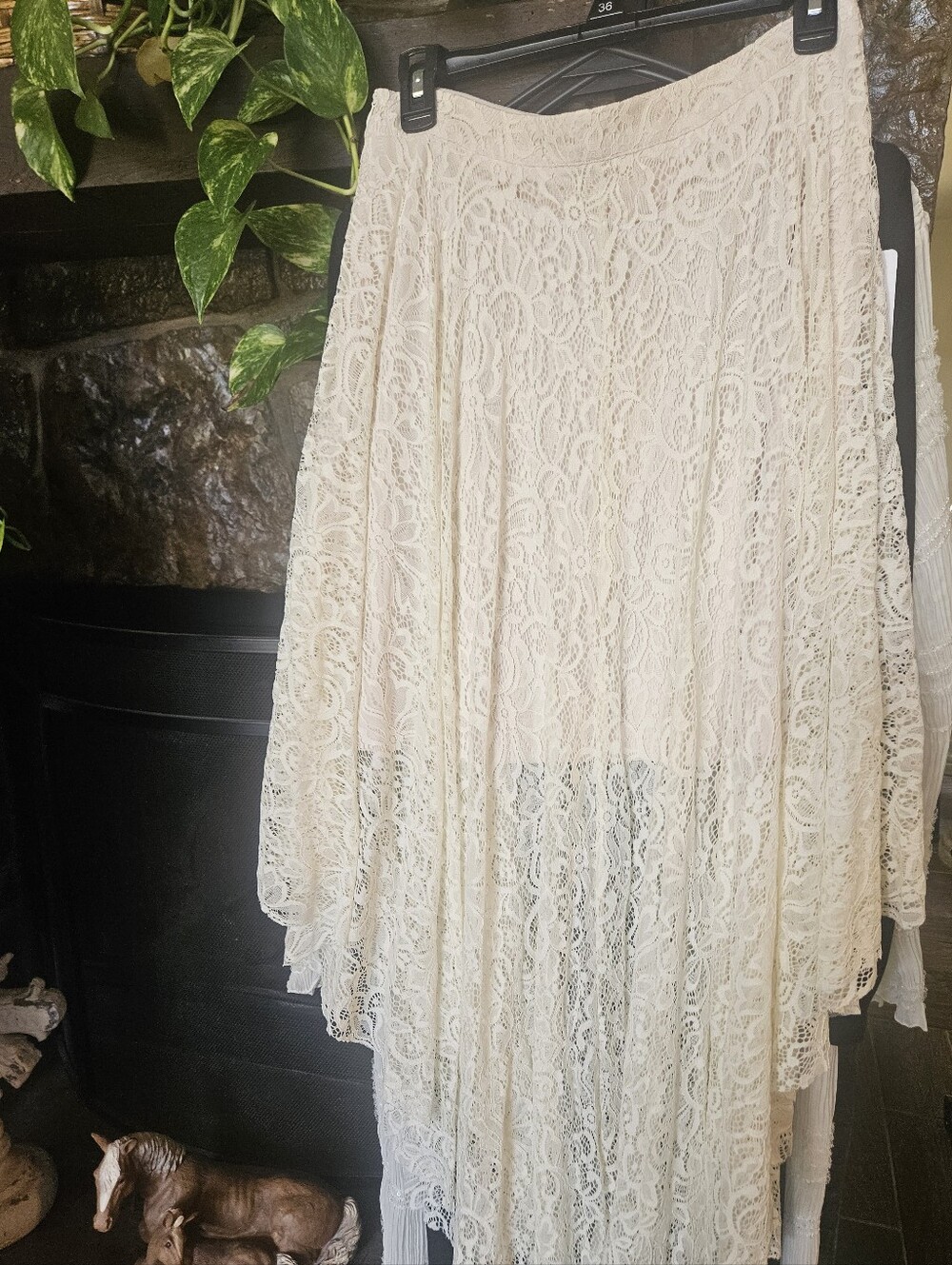 JoyFolie Lace Tiered Skirt - M - Picture 4 of 12